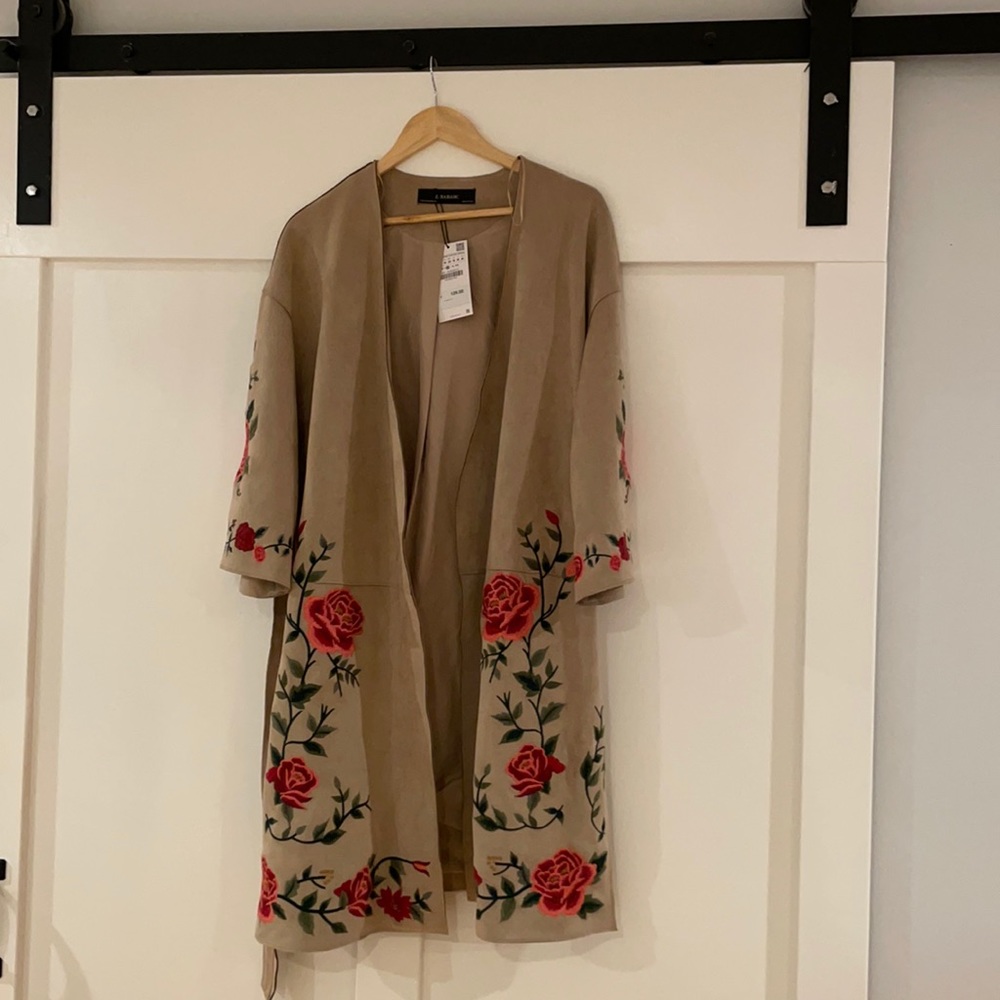 Zara New Medium Lined kimono jacket